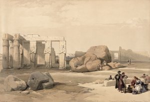 Fragmentos del Gran Coloso en el Memnonium, Tebas, de Egipto y Nubia, Vol.1